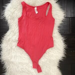 Lululemon Wundermost Square-Neck Tank Bodysuit Glaze Pink Women's Size M